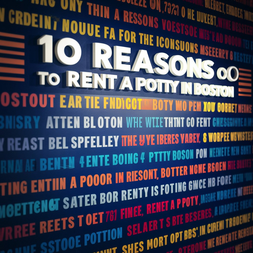 10 Reasons to Rent a Potty in Boston