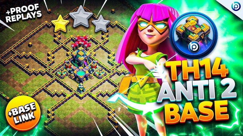 Best TH14 Trophy Base (Anti 2 Star) of 2024 with Link