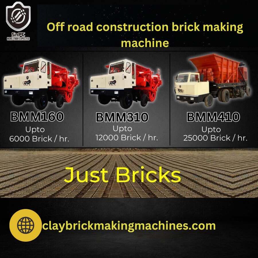 Off road construction brick making mahcine.