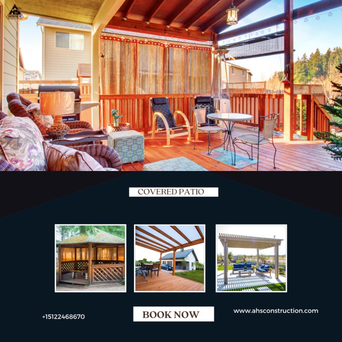 How AHS Construction Inc. designs cost- effective Covered Patio in Austin