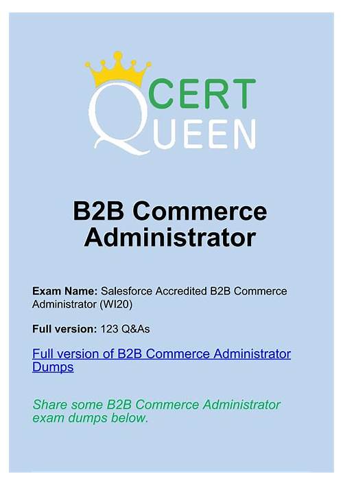 Salesforce B2B-Commerce-Administrator Exam Labs, Valid B2B-Commerce-Administrator Mock Test | B2B-Commerce-Administrator Valid Dumps Sheet