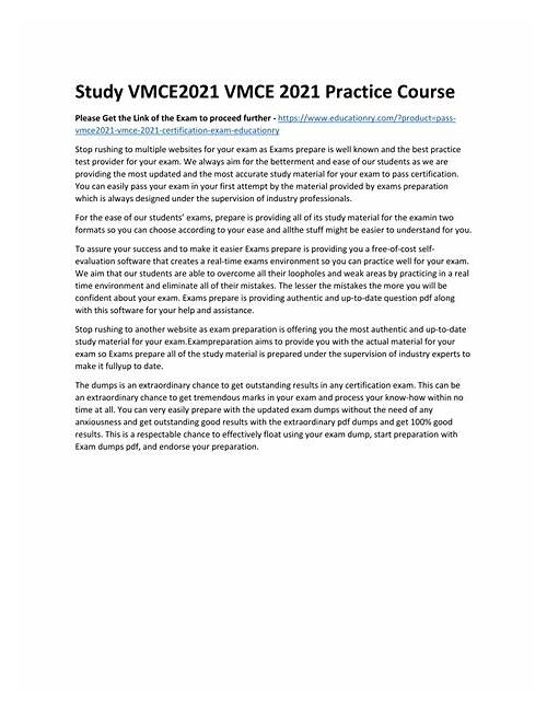 Veeam VMCE2021 Exam Dumps Free - Latest VMCE2021 Test Report