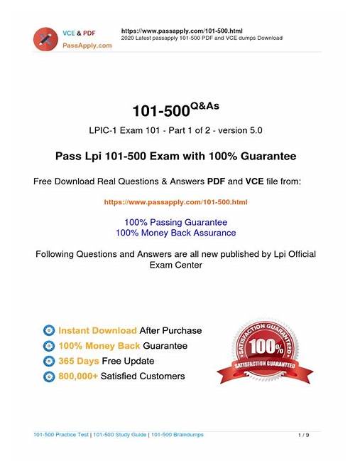 Lpi 101-500 Valid Cram Materials Are Leading Materials & 101-500: LPIC-1 Exam 101, Part 1 of 2, version 5.0