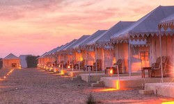 luxurious desert camp in the authentic style