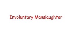 Involuntary Manslaughter: An Overview