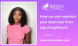How can you maintain your short lace front wig straightness?
