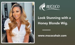 Look Stunning with a Honey Blonde Wig.