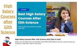 Top  Best High Salary Courses After 12th Science?