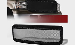 Upgrade the Look of Your 2005 Dodge Dakota with a Sleek Glossy Black Mesh Front Grill