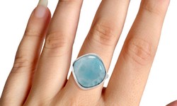 Larimar Ring are bold and elegant at the same time