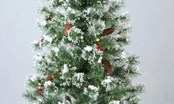 Pre Lit Redland Spruce Artificial Christmas Tree with LED Lights for Christmas