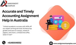 Accurate and Timely Accounting Assignment Help in Australia