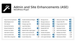 Admin and Site Enhancements (ASE) Feature | WordPress Plugin
