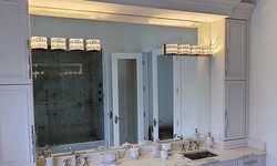 Mirror, Mirror on the Vanity: The luxury bathrooms in Montreal exhibit the latest custom mirror trends.