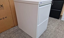 Buy Stylish and Functional 2 Drawer File Cabinet White from OHX Furniture