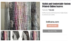 Stylish and Comfortable Custom Printed Chiffon Scarves