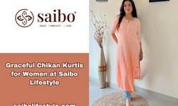 Discover the Elegance: Chikan Kurtis for Women by Saibo Lifestyle