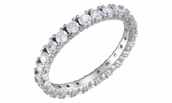 Eternal Brilliance: The Allure Of Diamonds In 14k White Gold Eternity Bands