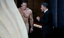 Nearly Naked John Cena Presents Oscar For Best Costume Design