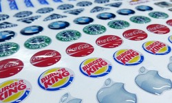 Eight different printing techniques used for creating badges