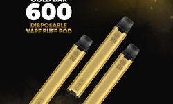 Uncover Luxury Vaping: Gold Bar 600 Puffs Disposable Vape pod