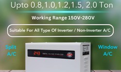 Digital Voltage Stabilizer For Upto 1.5, 2.0 Ton AC 5 KVA 4000W 150V-280V
