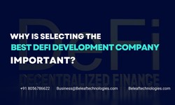 Why is selecting the best DeFi development company important?