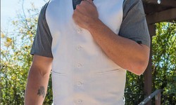 The Versatile Charm of the Men's White Linen Vest: A Wardrobe Essential