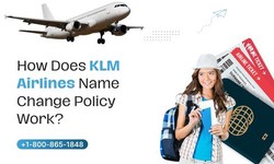 How Does KLM Airlines Name Change Policy Work?