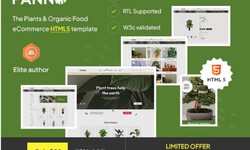 Panno - The Plants & Organic Food eCommerce HTML5 template