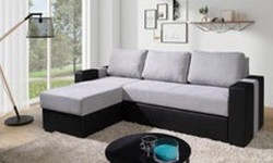Styling Tips for a Chic Living Room with a  Modern Grey Leather Corner Sofa