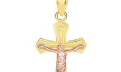 What makes 14k gold cross necklaces a statement piece for women?