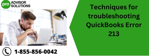 Techniques for troubleshooting QuickBooks Error 213