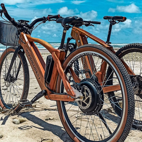 Electric Wood Banana Bike | Electric Wood Mountain Bike - NampiBikes