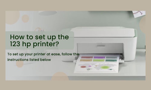 How to set up the 123 hp printer?