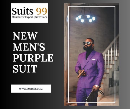 Purple Dress Suits for Men
