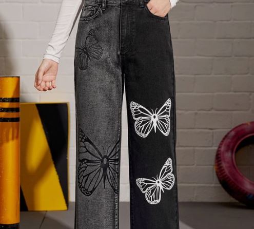 Stylish and Comfortable Girls Wide Leg Jeans