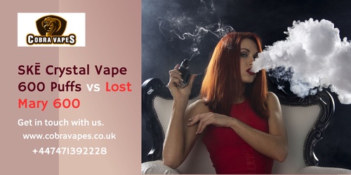 SKĒ Crystal Vape 600 Puffs vs Lost Mary 600 - A Comprehensive Vaping Experience